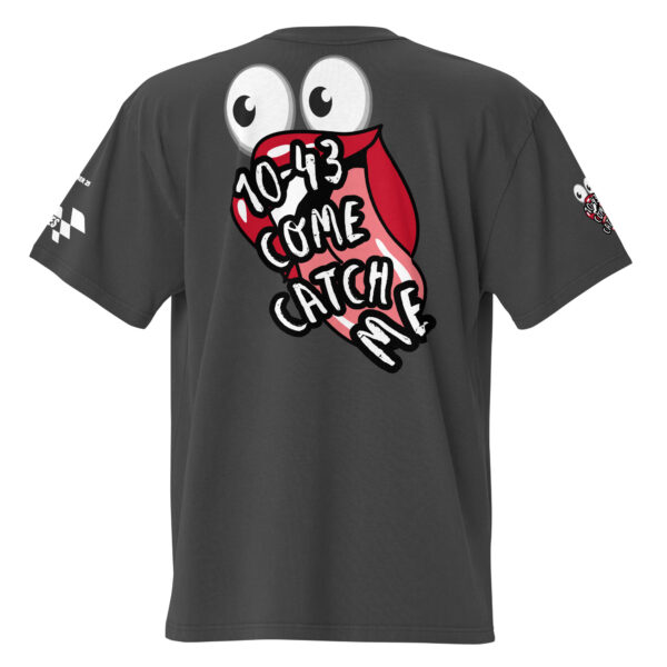 Wild Ones “Come Catch Me” Oversized Faded Tee – Tongue Taunt Racer Edition 🏁🔥 - Image 2