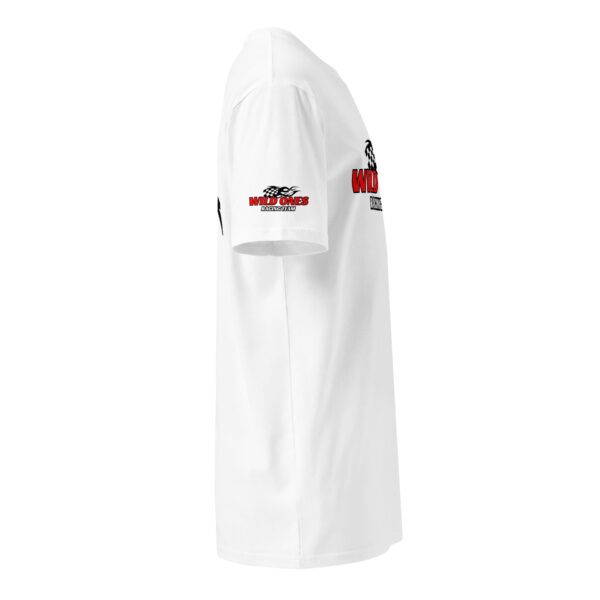 Wild Ones Never Die Classic White Tee – Racing Team Logo Shirt - Image 4